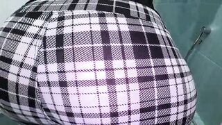 Hawt stepmom in leggings with large melons and butt – stepson bangs in throat, vagina and anal to climax