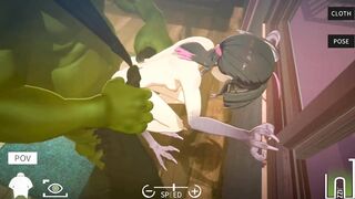 Orc Massage - Ava the Harpy Sex Scene - Manga Game CG Animation