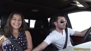 DTFSluts - That babe went for it during the time that I'm driving
