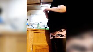 step mommys large butt doing dishes makes u hard