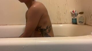 washroom solo masturbation