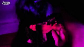 1st Time Masked Punk Small Gives Sloppy Oral with Red Lips - Amateur