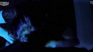 1st Time Masked Punk Small Gives Sloppy Oral with Red Lips - Amateur