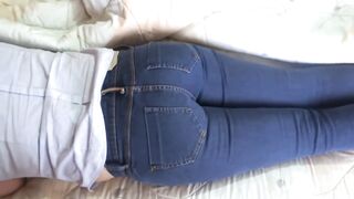 Compilation, showing my booty with the jean on and with the jean down