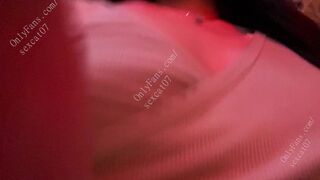 Kitty walking on the street