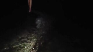 Date with stranger on Night public beach