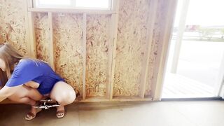 Golden-haired mother I'd like to fuck with Large Titties and Glasses Enjoys Exhibitionist Masturbation and Messy Talks