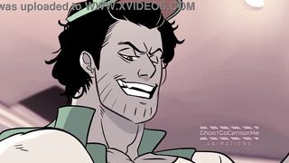 Homosexual sex over pizza