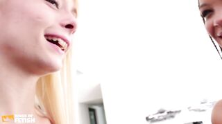 2 babes get wicked and please every other after eating ice cream