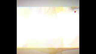 A music movie scene featuring a 2D comics angel from HoneyToon