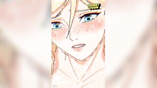 A music movie scene featuring a 2D comics angel from HoneyToon