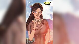 A music movie scene featuring a 2D comics angel from HoneyToon