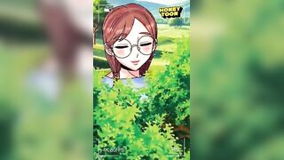 A music movie scene featuring a 2D comics angel from HoneyToon