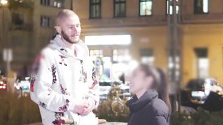 "CUM INSIDE ME!" - Small Italian Teen Eva Generosi Picked Up In Public For Vagina Creampie