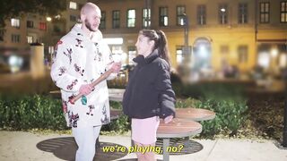 "CUM INSIDE ME!" - Small Italian Teen Eva Generosi Picked Up In Public For Vagina Creampie