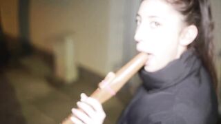 "CUM INSIDE ME!" - Small Italian Teen Eva Generosi Picked Up In Public For Vagina Creampie