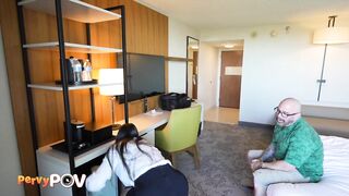 Large Boobs Latin chick Housekeeper Esperanza Gomez Screws Sexually excited Hotel Guest - PPOVS1E5