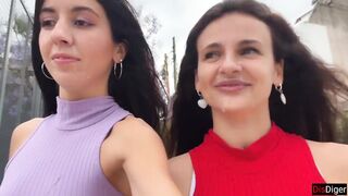 Cute Neighbors Suck Knob and Get Facial Spunk fountain for Public Cumwalk