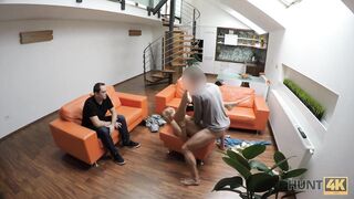 HUNT4K. Amateur colleen was hungry for vehement sex and cash