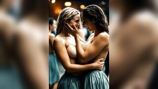 AI Magic in Motion: Perspired Cleavage & Endless Pleased Twerk Vibes