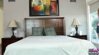 SEXYMOMMA - Busty MILF finger fucking her stepdaughter