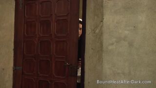 Voyeur Lesbian Maid Sneaks Behind Door And Masturbates