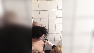 Hot French lesbians in club