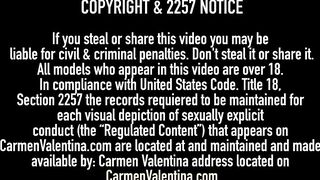 Petite Carmen Valentina & Maria Jade Tongue & Finger Fuck!