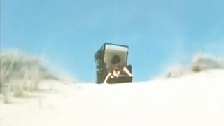 Erotic lesbian scene in desert (with Gina Janssen)