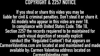 Lesbian Wrestler Carmen Valentina Tongue Fucks Sarah Brooke