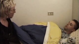 Blond mother i'd like to fuck likes large dick in butt