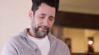 Aria Sloane desires to get a pet so this babe act as a pet herself for a week