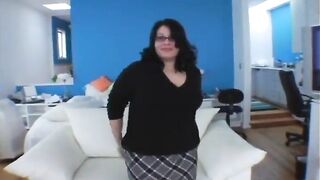 Maddy nice-looking plumper light s&m sub anal drilling