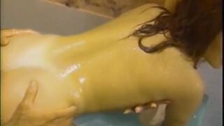 Hot red hair beauty dick sucking cunt licking, fingering in the washroom