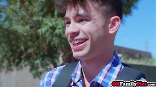 Hawt teen and hawt honeys drank large ramrod and enjoyed coarse vagina banging