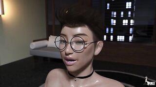 Giving my Large Titty Oriental Coworker that dong