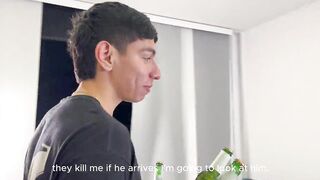 WE BANG A CO-WORKER AND THAT BABE CHOKES ON 2 LARGE RODS ONE IN TWAT AND NOW IN THE THROAT