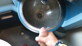 Stroke at a teach water closet