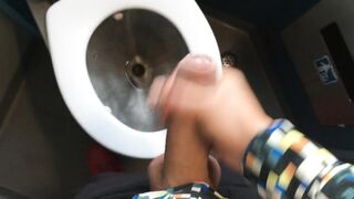 Stroke at a teach water closet