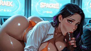 ATKINS HEAVEN - Arcade Attraction: Beautiful mother I'd like to fuck Sucks Huge Ebony Knob in the Game Room