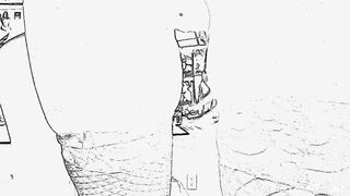 London Keyes showers off her hawt body in a hotel room