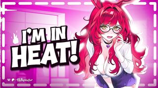 "Please Breed Me NOW!" Bunnygirl In Heat is Despairing For Your Cum - R18 Audio ASMR Comics Roleplay