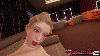 Rule34 Animation with Princess Mia - Have a fun Kiss and Twat Teasing, Cunt Intensive Fingering & Intensive double penetration With 2 Toys Ending in Squirt