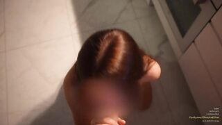 Tractable gal next door polishes my shlong previous to I cum on her face