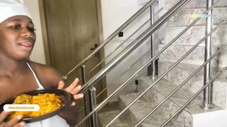 My Chef Brought My Lunch but I Insisted That babe Serve Me Her Moist Twat 1st for Apitizer