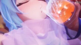 CG Manga Iwara - Having sex with Aqua sama in Love Hotel (Unity)