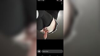 Tgirl sprays cum hands free whilst getting destroyed by bang machine.