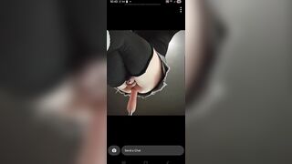 Tgirl sprays cum hands free whilst getting destroyed by bang machine.