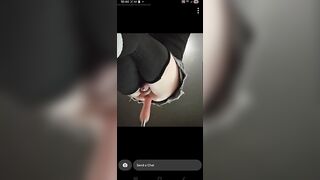 Tgirl sprays cum hands free whilst getting destroyed by bang machine.