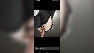 Tgirl sprays cum hands free whilst getting destroyed by bang machine.